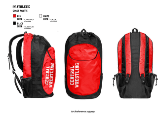 Gear Bag, Central, Wrestling, Teamtime, Team time, sublimation, custom sports apparel, team uniforms, spirit wear, spiritwear, sports uniforms, custom shirts, team store, custom team store, fundraiser sports, apparel fundraiser