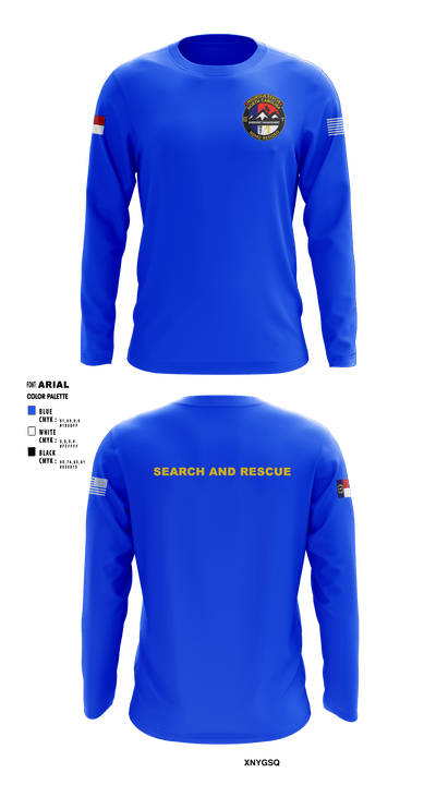 Mountain Rescue Team 1 22343308 Long Sleeve Performance Shirt - 1