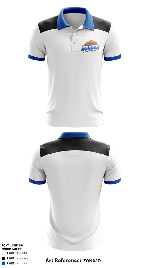 Short Sleeve Performance Polo, Elite Mixtapes, Men's Basketball, Teamtime, Team time, sublimation, custom sports apparel, team uniforms, spirit wear, spiritwear, sports uniforms, custom shirts, team store, custom team store, fundraiser sports, apparel fundraiser