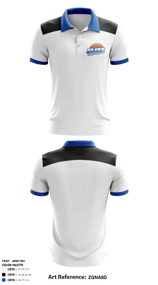 Short Sleeve Performance Polo, Elite Mixtapes, Men's Basketball, Teamtime, Team time, sublimation, custom sports apparel, team uniforms, spirit wear, spiritwear, sports uniforms, custom shirts, team store, custom team store, fundraiser sports, apparel fundraiser
