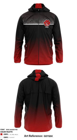 Windbreaker, Colleyville Heritage High School Cheer, , Teamtime, Team time, sublimation, custom sports apparel, team uniforms, spirit wear, spiritwear, sports uniforms, custom shirts, team store, custom team store, fundraiser sports, apparel fundraiser