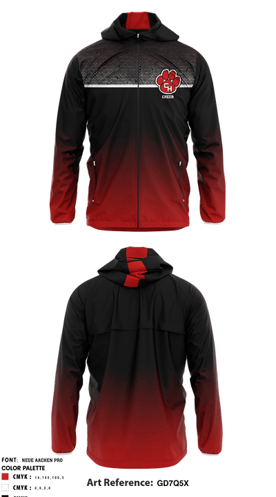 Colleyville Heritage High School Cheer 64869886 Windbreaker - 5