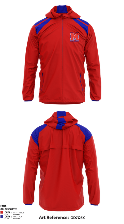 Midway High School Track 35894207 Windbreaker - 1