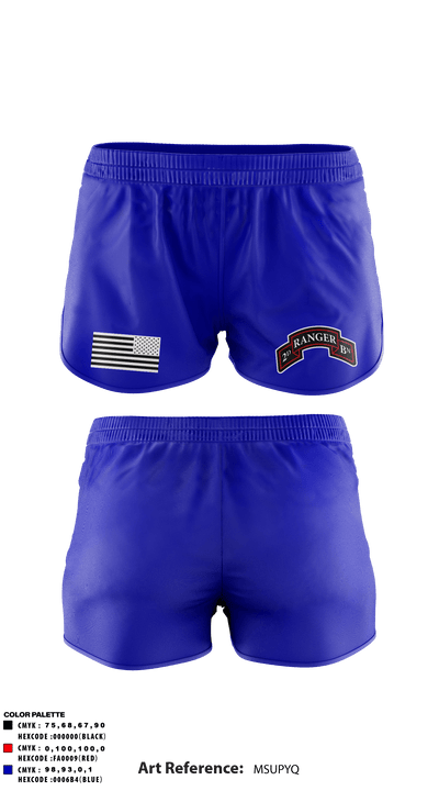 2nd Ranger Battalion 70049329 Track Shorts - 3