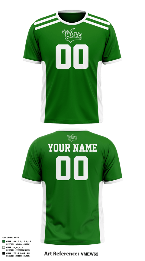 Short Sleeve Performance Shirt, Long Branch Green Wave, Football, Teamtime, Team time, sublimation, custom sports apparel, team uniforms, spirit wear, spiritwear, sports uniforms, custom shirts, team store, custom team store, fundraiser sports, apparel fundraiser