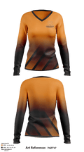 Montville High School Soccer 29690346 Women's Long Sleeve V-neck Shirt - 1
