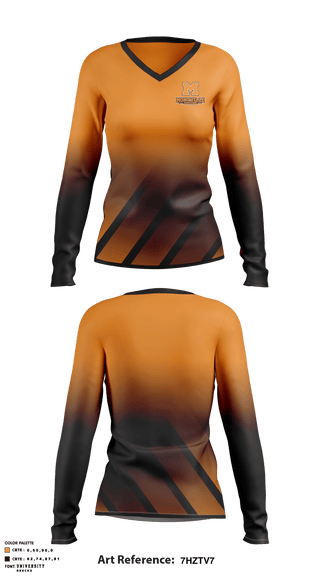 Women's Long Sleeve Vneck Shirt, Montville High School Soccer, Men's Soccer, Teamtime, Team time, sublimation, custom sports apparel, team uniforms, spirit wear, spiritwear, sports uniforms, custom shirts, team store, custom team store, fundraiser sports, apparel fundraiser