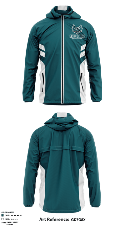 Farmington High School Wrestling 66823169 Windbreaker - 1