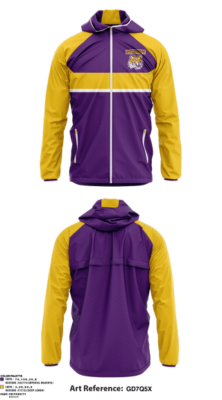 Windbreaker, Hattiesburg High School Powerlifting, Spirit Store, Teamtime, Team time, sublimation, custom sports apparel, team uniforms, spirit wear, spiritwear, sports uniforms, custom shirts, team store, custom team store, fundraiser sports, apparel fundraiser