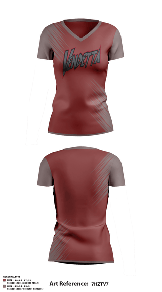 Women's Short Sleeve Vneck Shirt, Vendetta Brimhall, Softball, Teamtime, Team time, sublimation, custom sports apparel, team uniforms, spirit wear, spiritwear, sports uniforms, custom shirts, team store, custom team store, fundraiser sports, apparel fundraiser