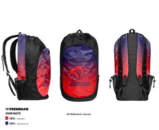 Gear Bag, Miller Place High School Cross Country, Cross Country, Teamtime, Team time, sublimation, custom sports apparel, team uniforms, spirit wear, spiritwear, sports uniforms, custom shirts, team store, custom team store, fundraiser sports, apparel fundraiser