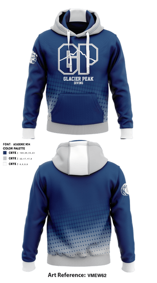 Hoodie, Glacier Peak High School Diving, School Spirit Store, Teamtime, Team time, sublimation, custom sports apparel, team uniforms, spirit wear, spiritwear, sports uniforms, custom shirts, team store, custom team store, fundraiser sports, apparel fundraiser