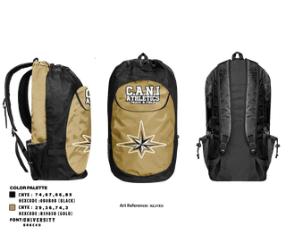 Gear Bag, C.A.N.I Athletics Track & Field, Track & Field, Teamtime, Team time, sublimation, custom sports apparel, team uniforms, spirit wear, spiritwear, sports uniforms, custom shirts, team store, custom team store, fundraiser sports, apparel fundraiser