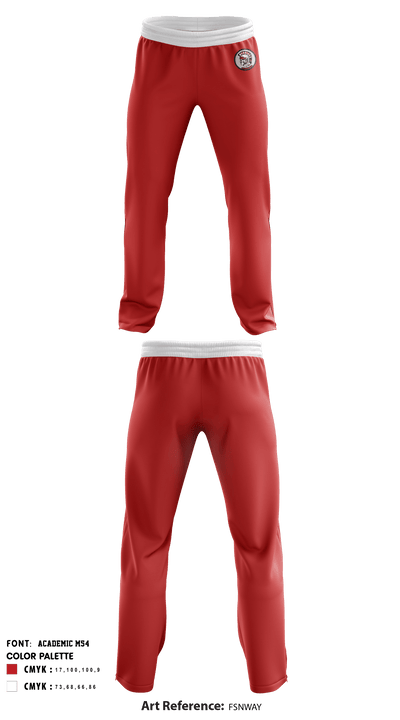 Troy High School Tennis 92320407 Sweatpants - 1
