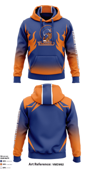 Hoodie, Virginia State Trojans, Men's Basketball, Teamtime, Team time, sublimation, custom sports apparel, team uniforms, spirit wear, spiritwear, sports uniforms, custom shirts, team store, custom team store, fundraiser sports, apparel fundraiser