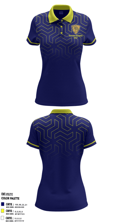 Martinez-Alhambra High School Golf 11823071 Women's Short Sleeve Performance Polo  - 1