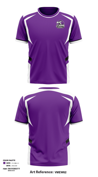 J C Harmon High School Football 94638198 Short Sleeve Performance Shirt - 2