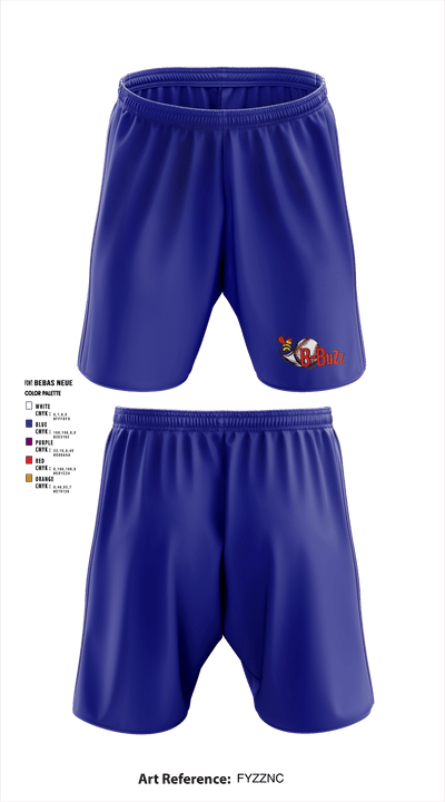 B Buzz Baseball League 70409945 Athletic Shorts With Pockets - 3