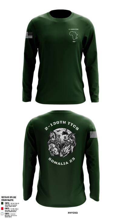 2-130th TTCS 72219960 Long Sleeve Performance Shirt - 6
