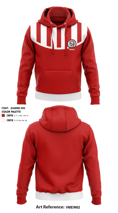 Troy High School Tennis 92320407 Hoodie - 1