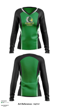 Albany R-3 School Cheer 1481341 Women's Long Sleeve V-neck Shirt - 2