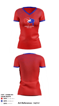 Wyoming Amateur Wrestling Association 77403720 Women's Short Sleeve V-neck Shirt - 1