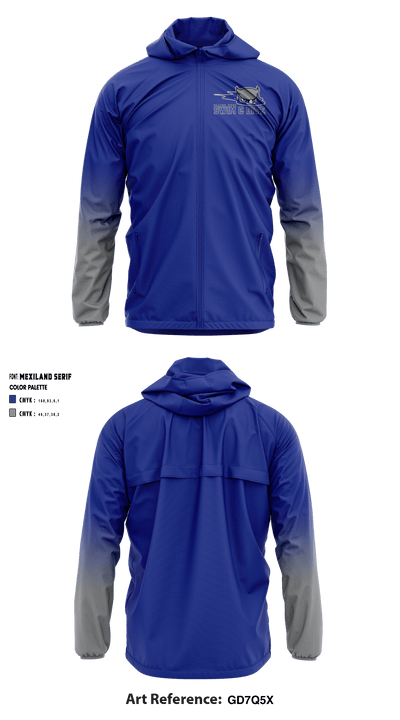Olathe West High School Diving 55244492 Windbreaker - 1
