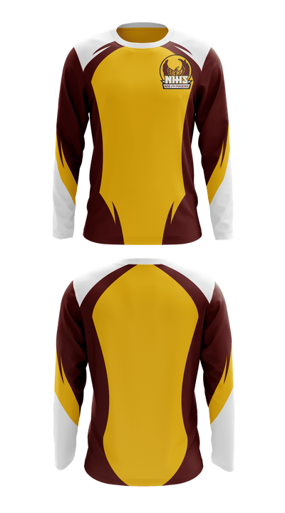 New Hampstead High School Cheer 16755023 Long Sleeve Shooting Shirt - 1