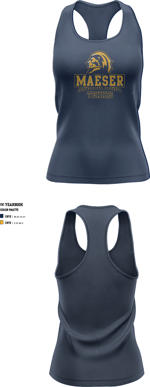 Karl G Maeser Preparatory Academy Tennis 50713189 Tank Top - 3